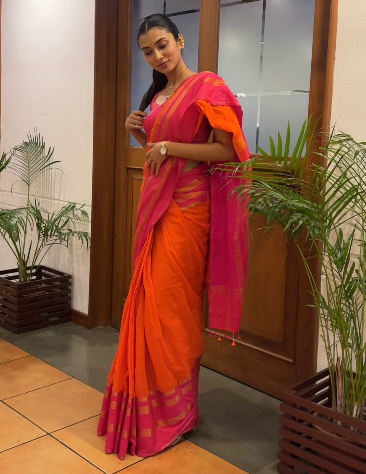 Kanchi Border Soft Cotton