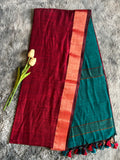 Khadi Cotton - Red Green