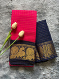 Pink dark Blue sungudi