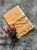 Mulcotton checks Yellow white