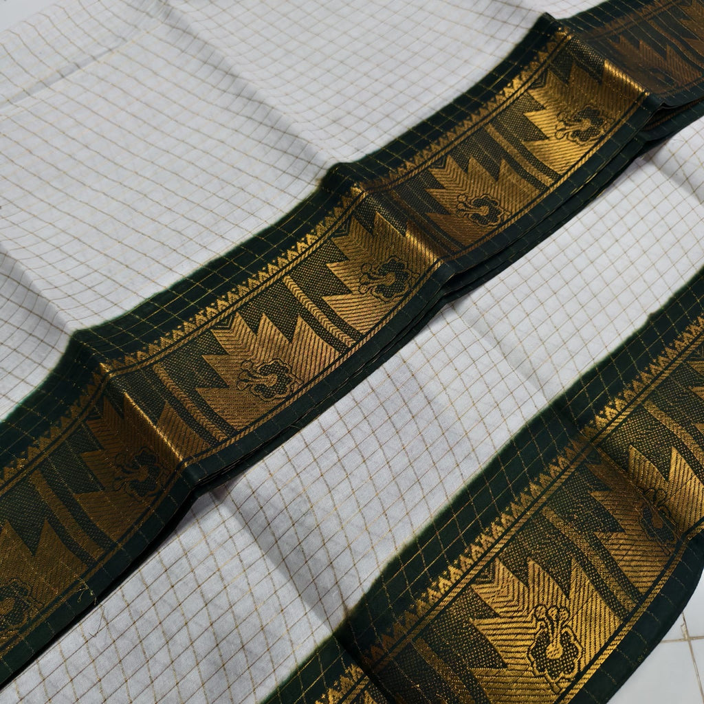 White Green Checks