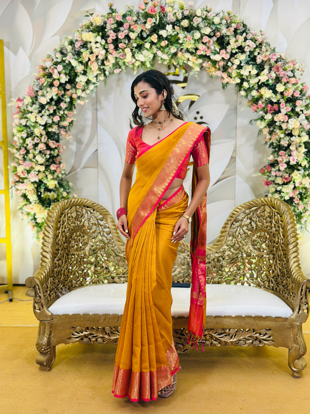 Semi Silk Yellow Pink