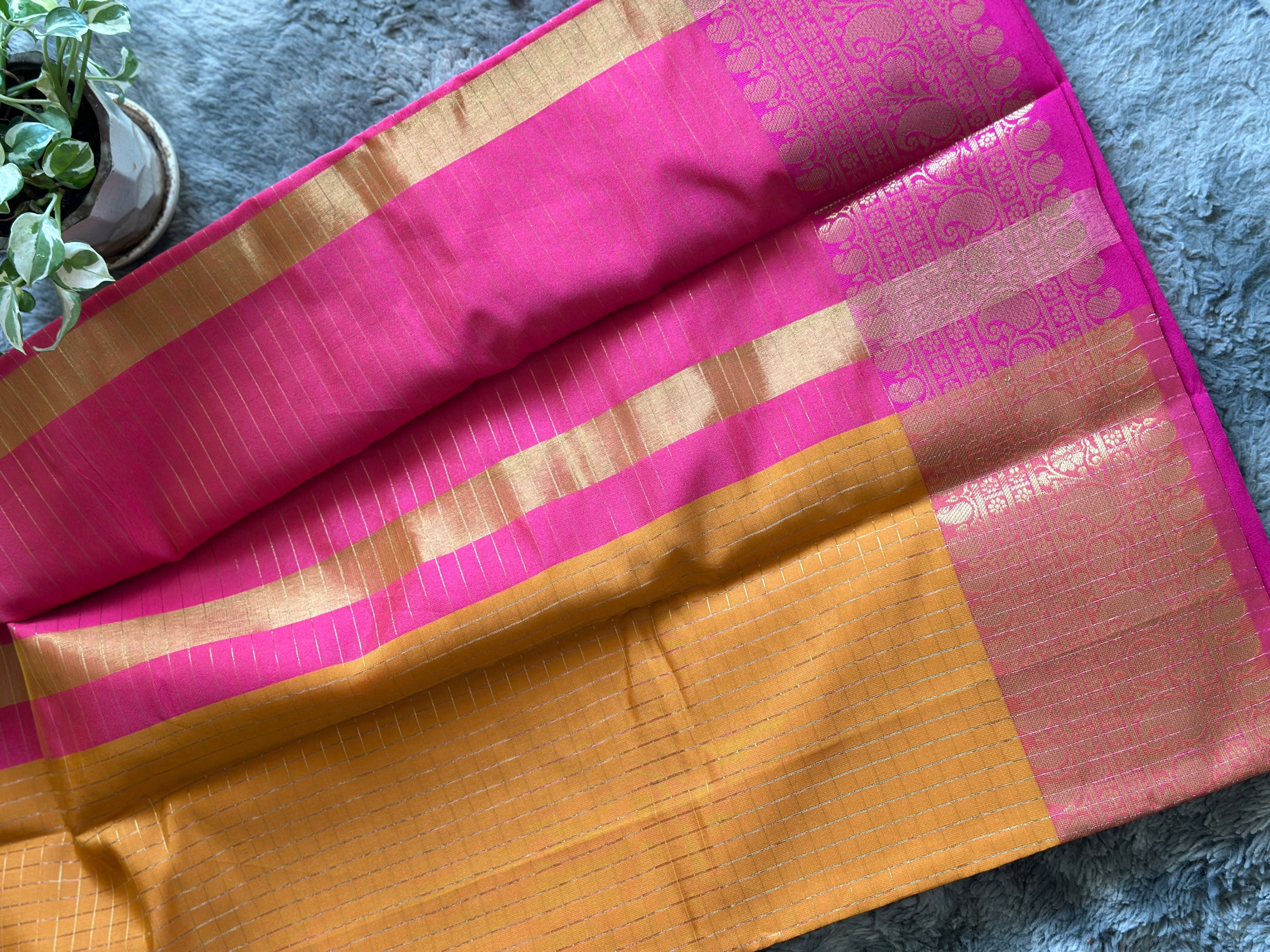 Semi Silk Yellow Pink