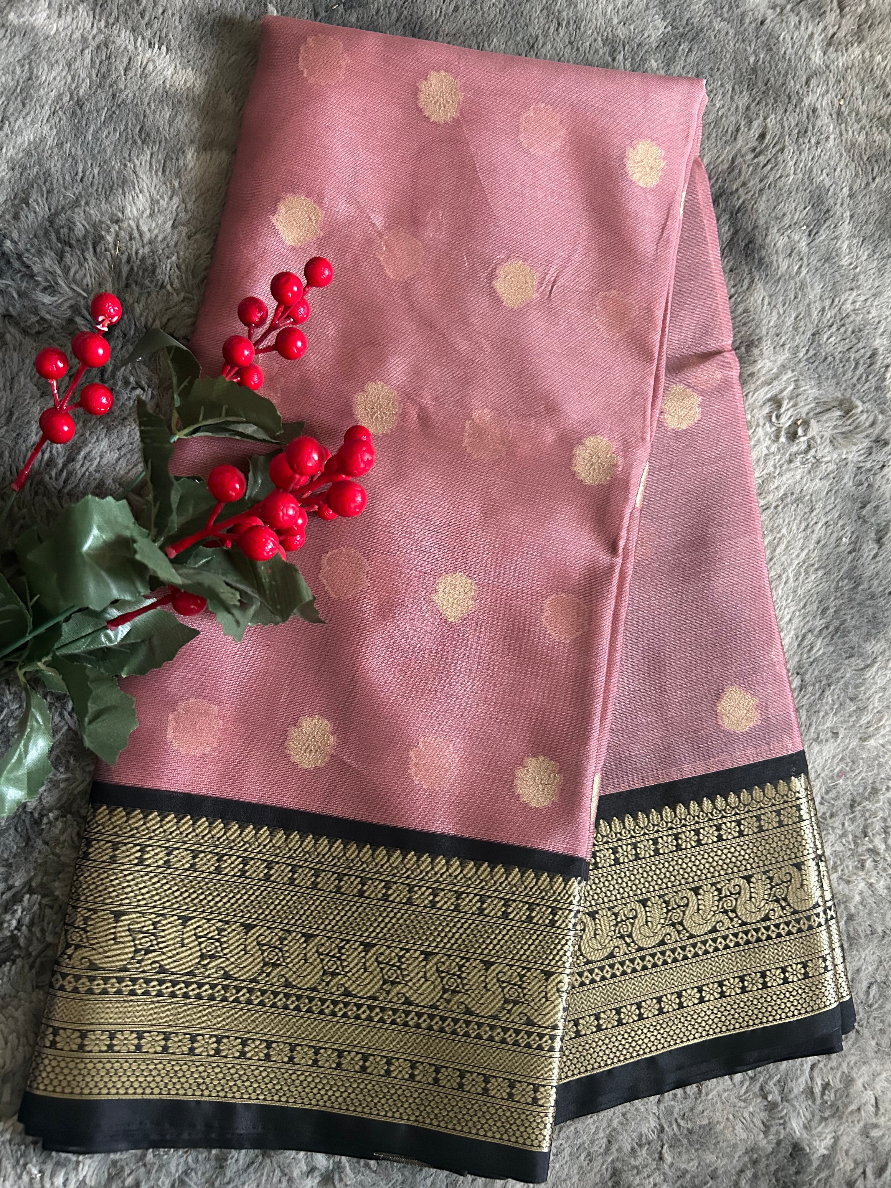 Tissue Silk Pink black