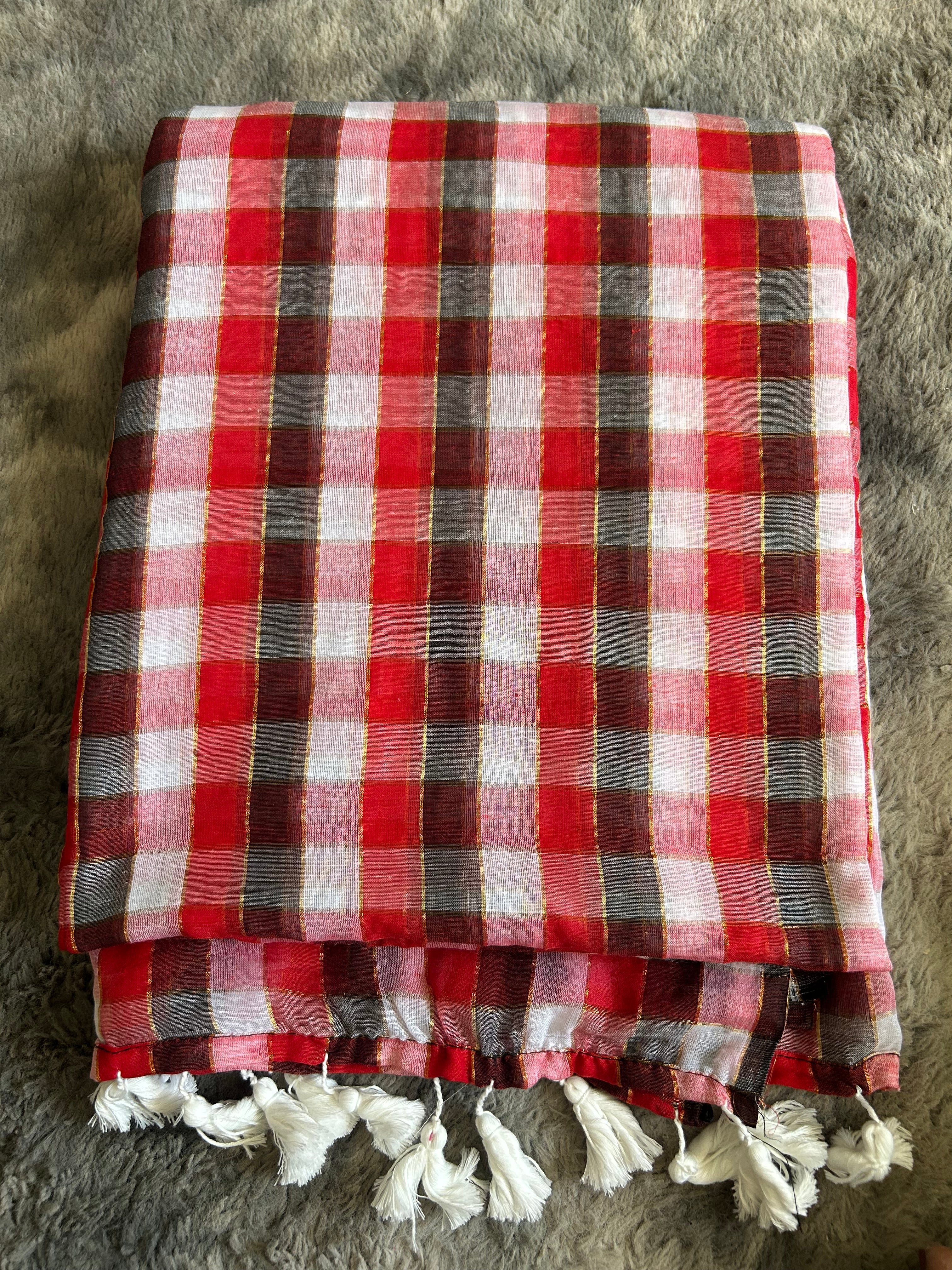 Mulcotton Checks - Red Black White