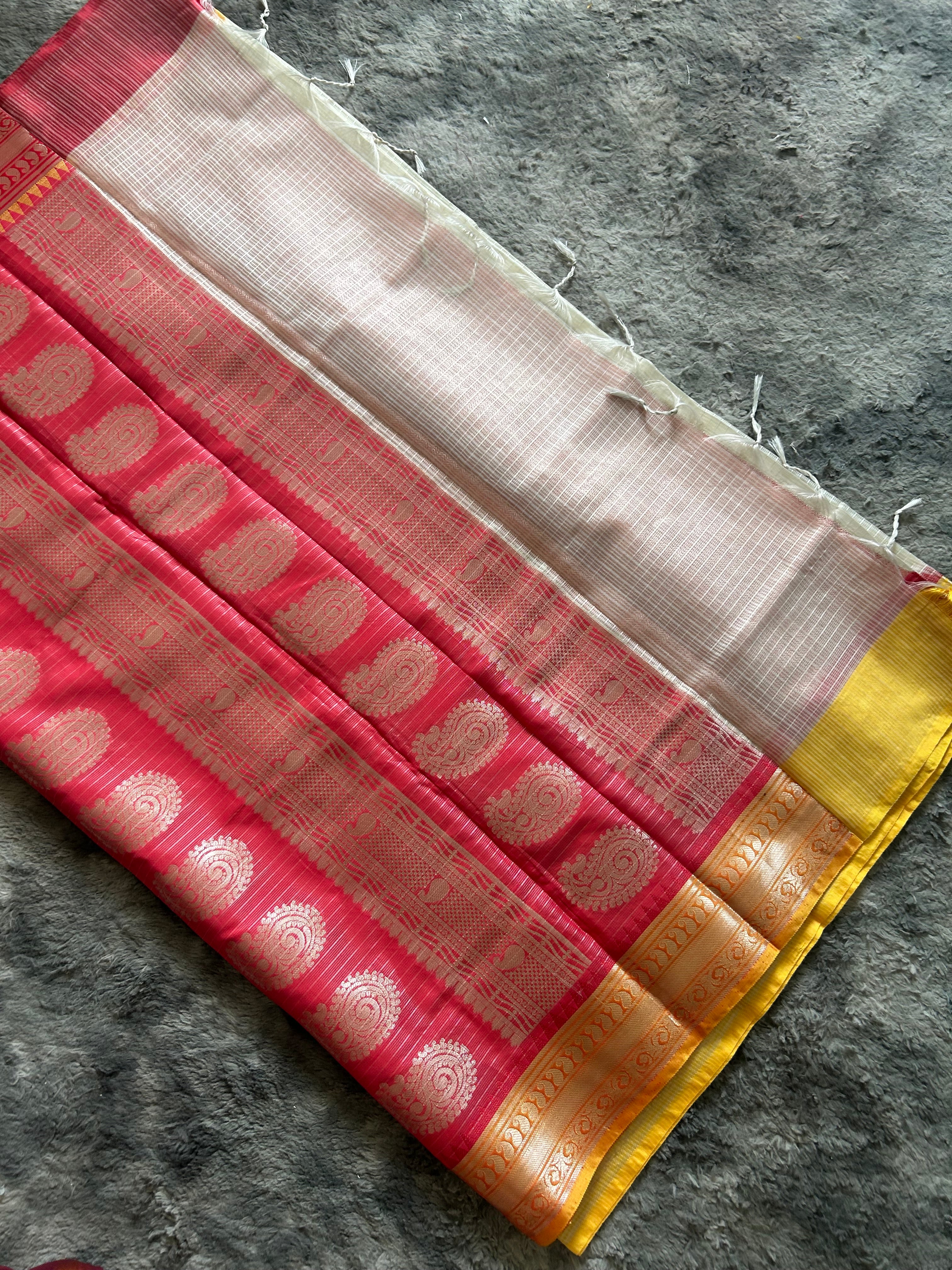 Cotton Silk Kota Check