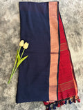 Khadi Cotton - Blue Red