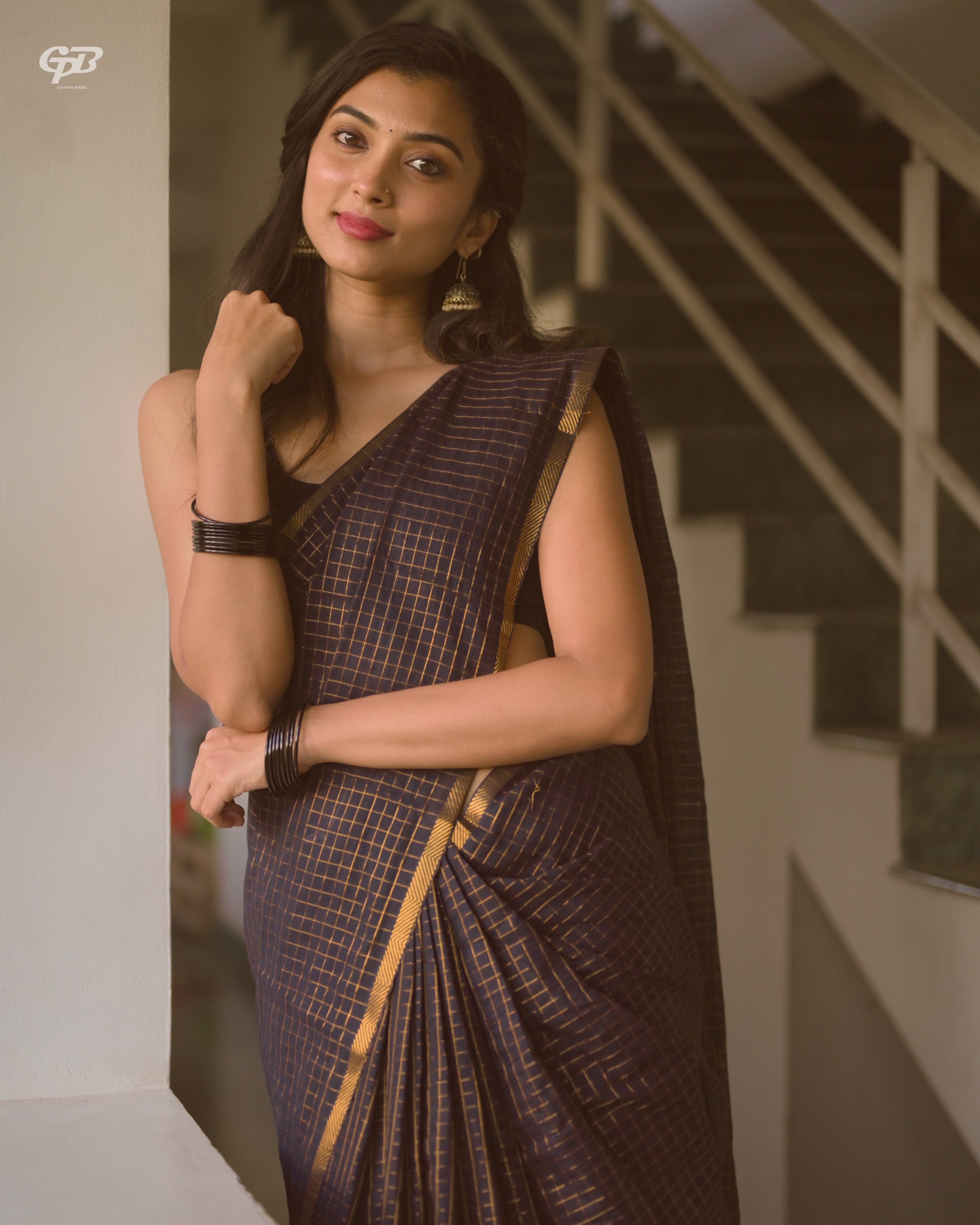 Sungudi Black Small Check