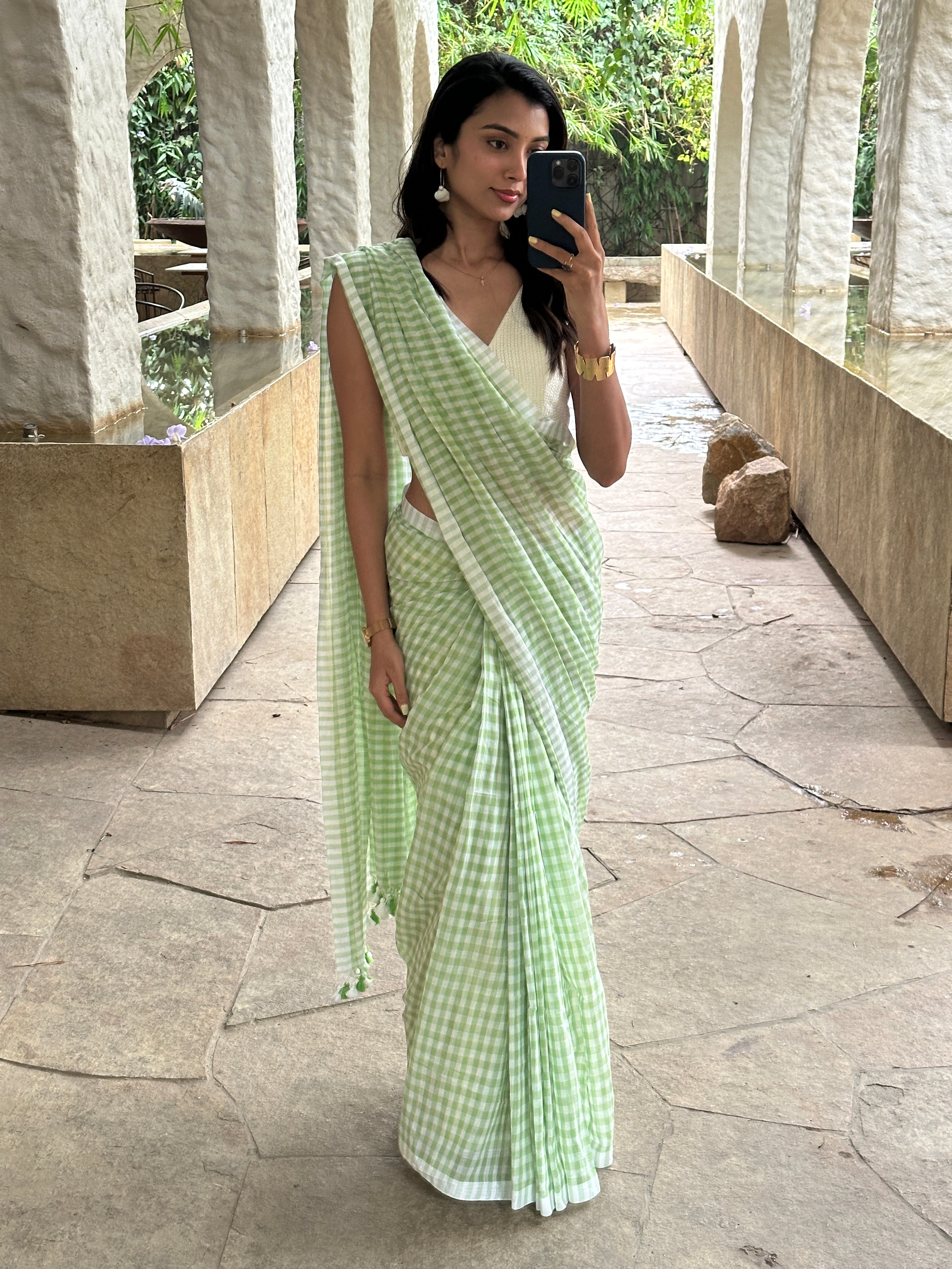 Mulcotton Green White Checks