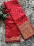 Semi Silk Red Check