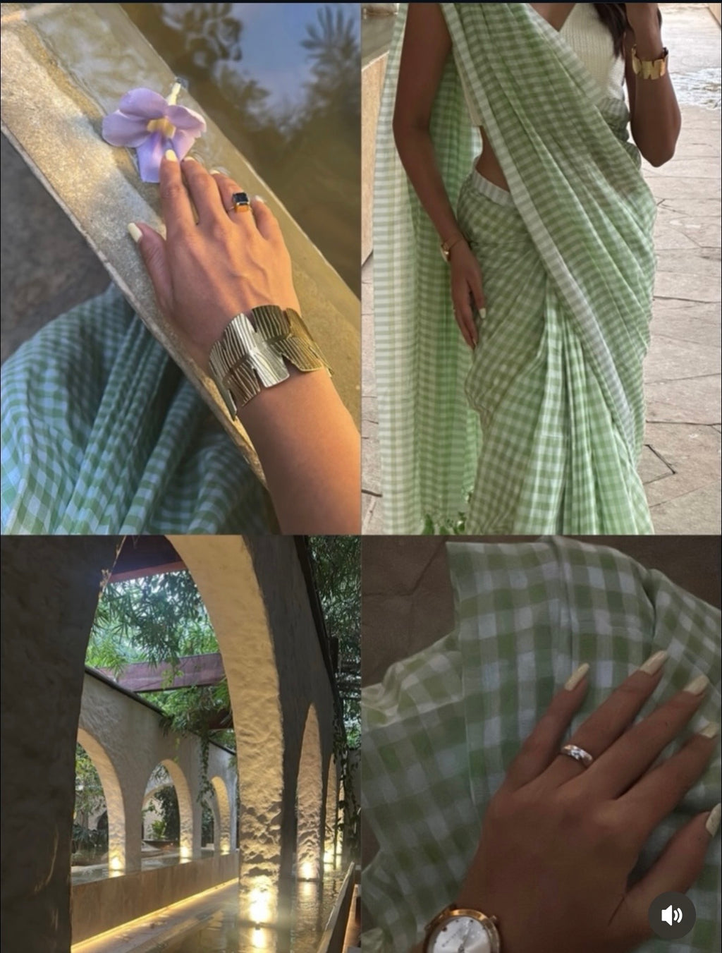 Mulcotton Green White Checks