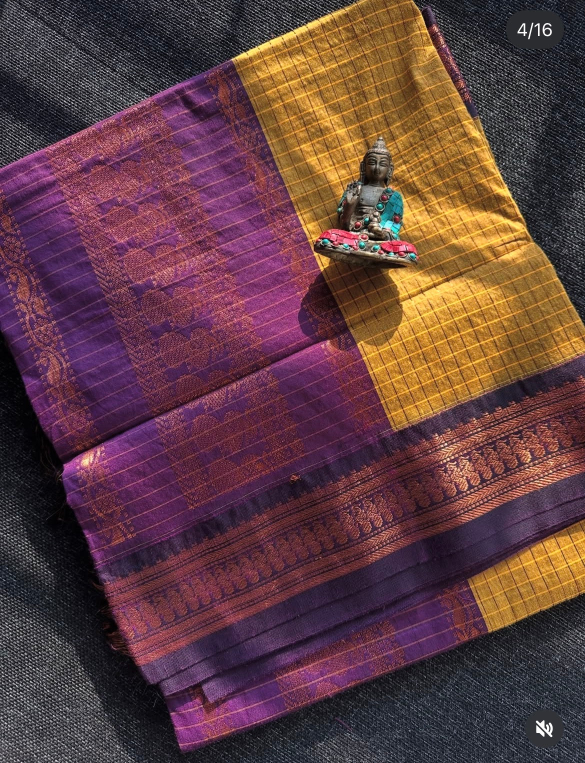 Kalyani Yellow Purple