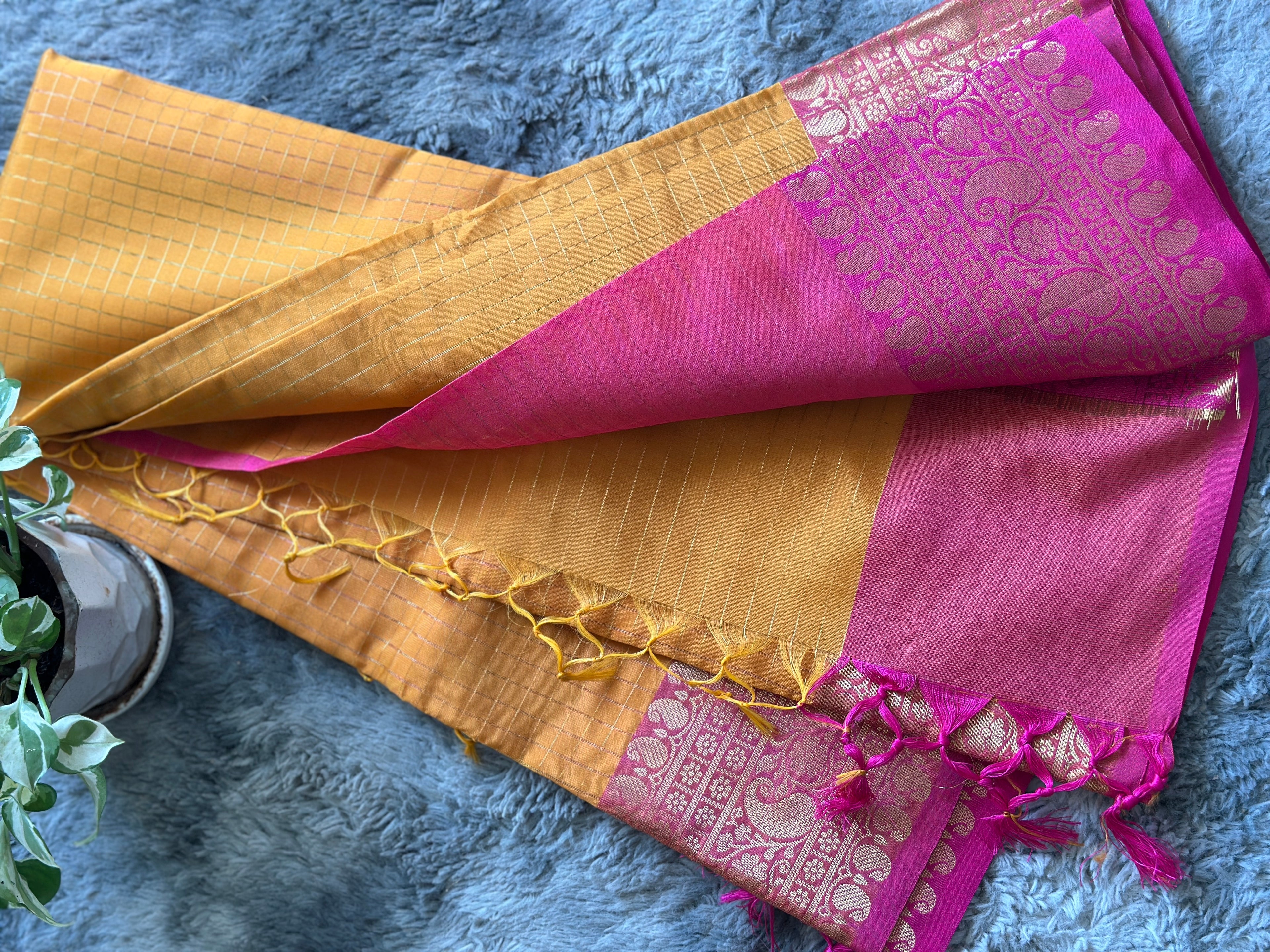 Semi Silk Yellow Pink