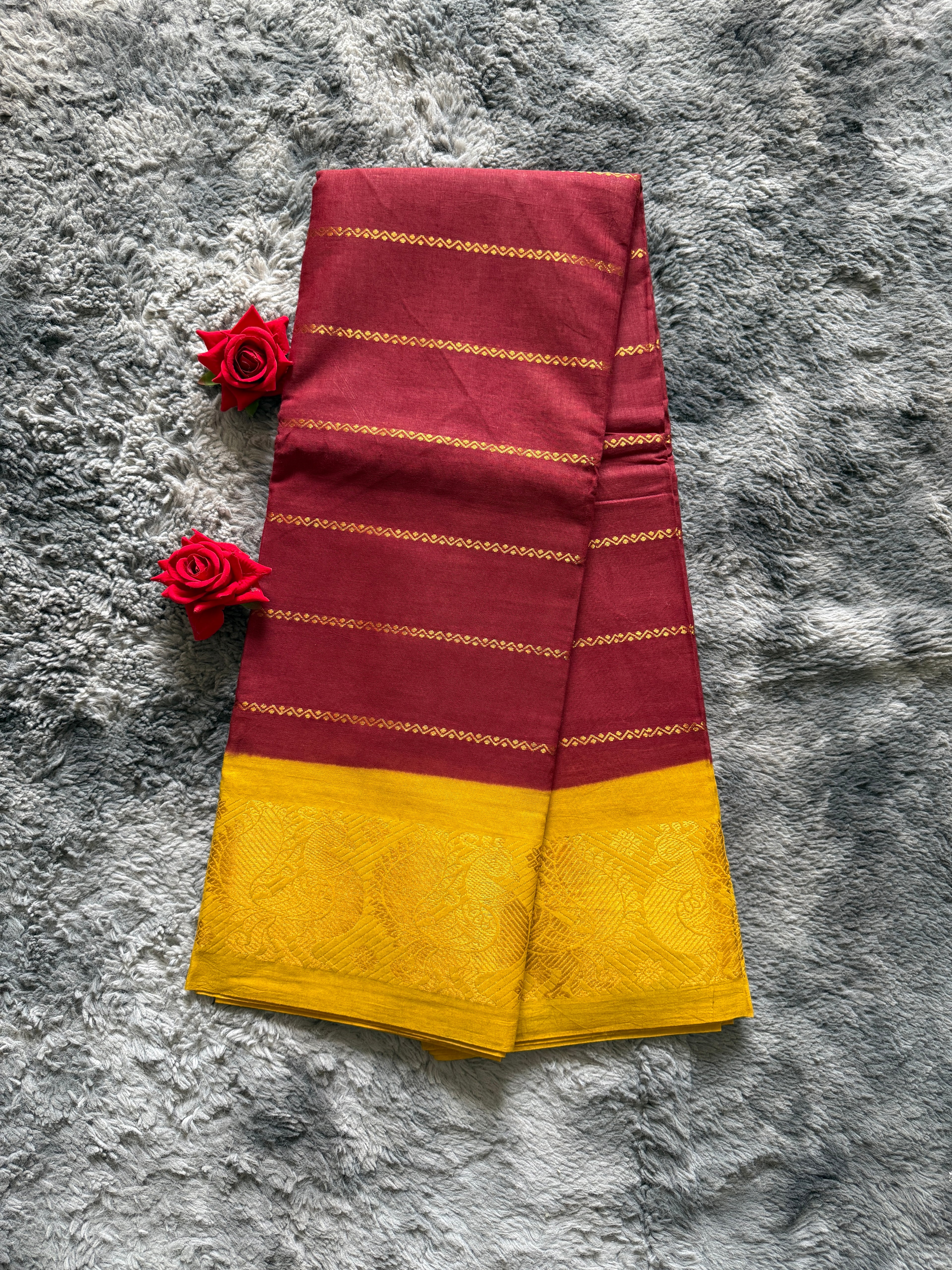 Velthari Maroon Yellow