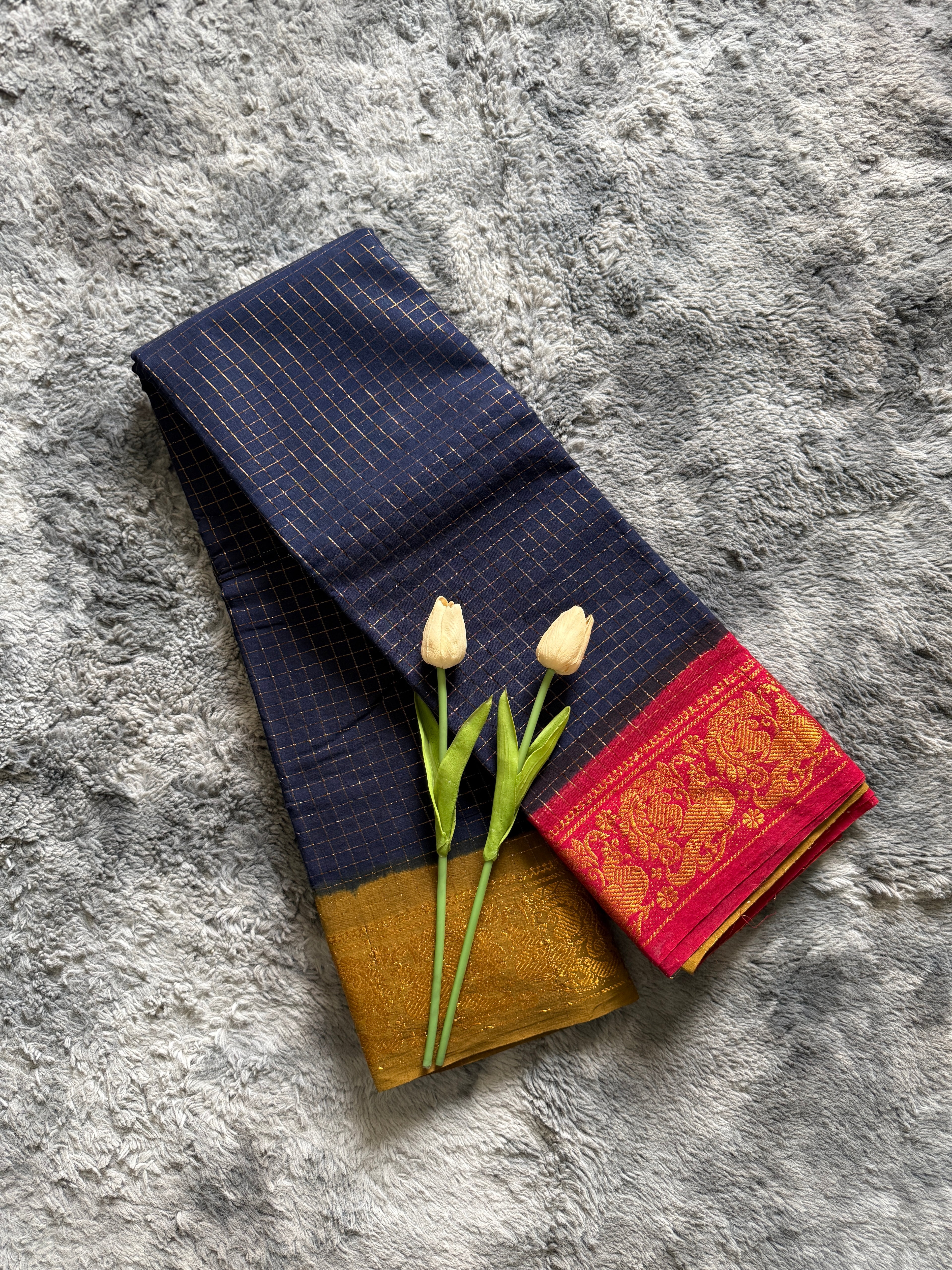Ganga Jamuna Black with Mehandi yellow BP