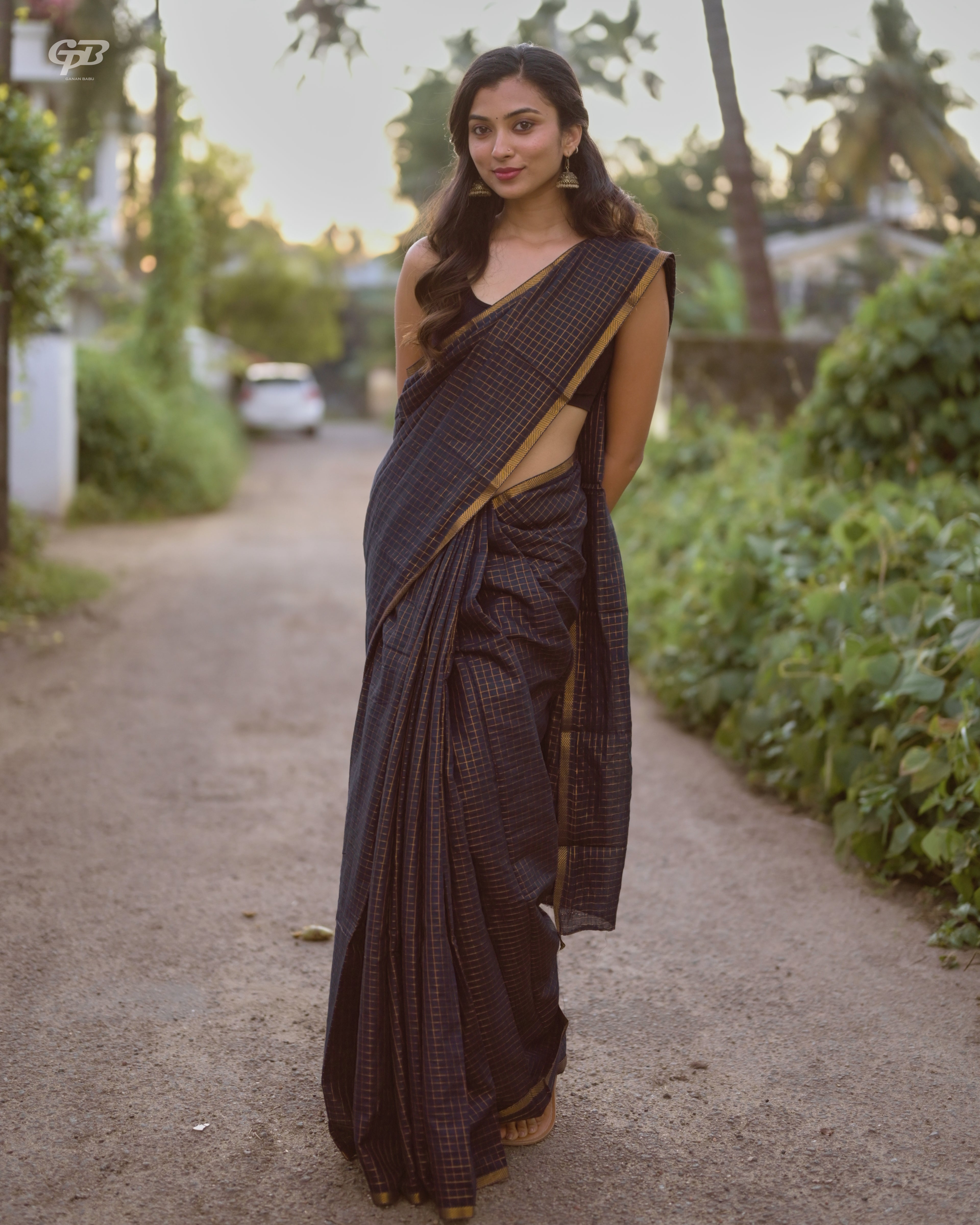 Sungudi Black Small Check
