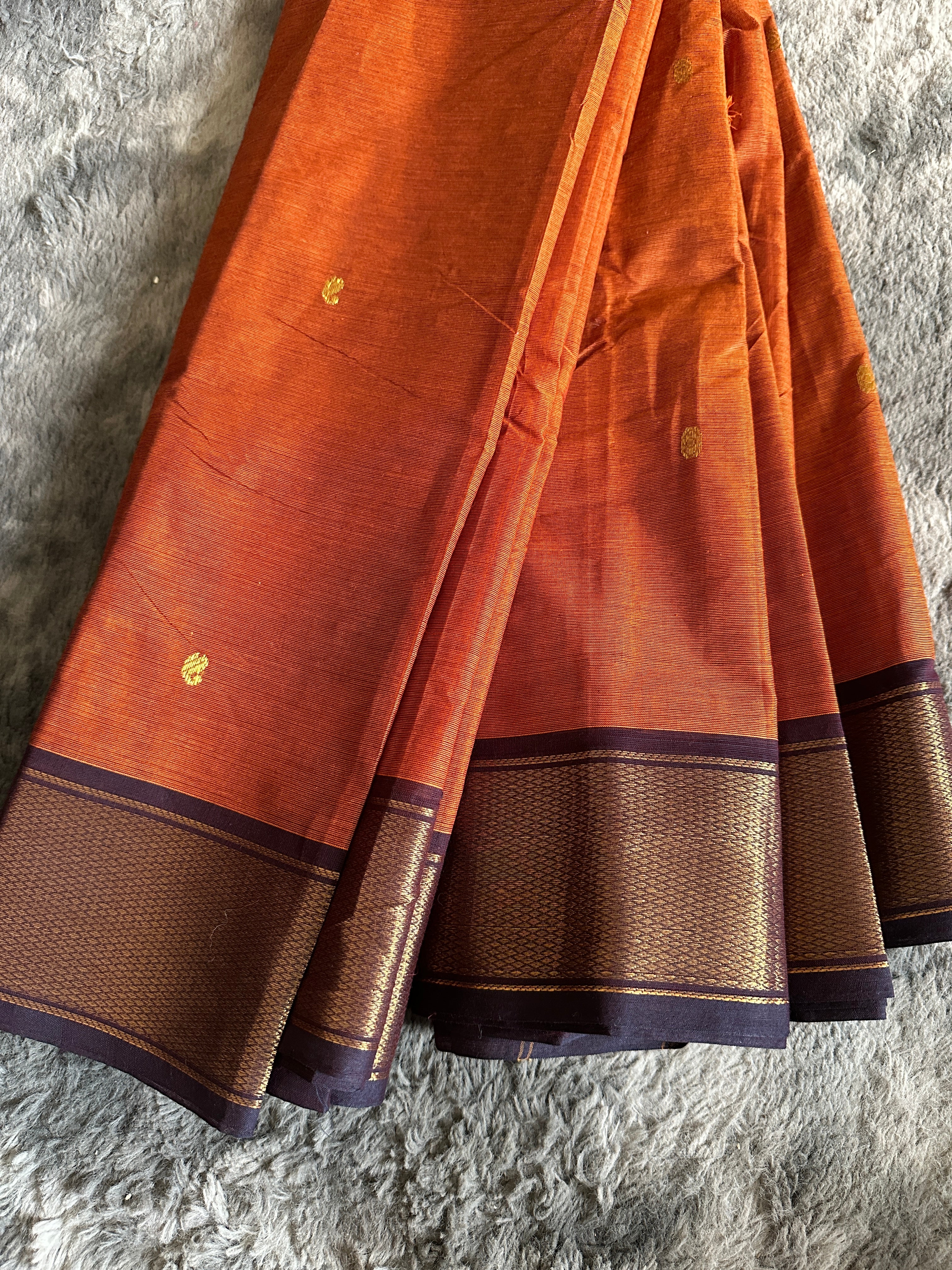 Kanchi Orange Brown Buta
