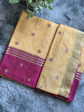 Maheswari Cotton Yellow Pink