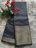 Semi Silk Black Check
