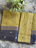 Maheswari Cotton Mehandi Green grey