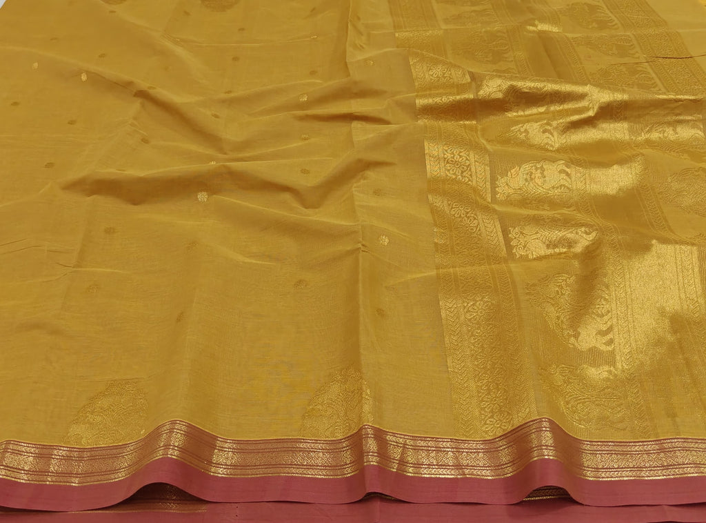 Premium Kanchi Cotton - Yellow