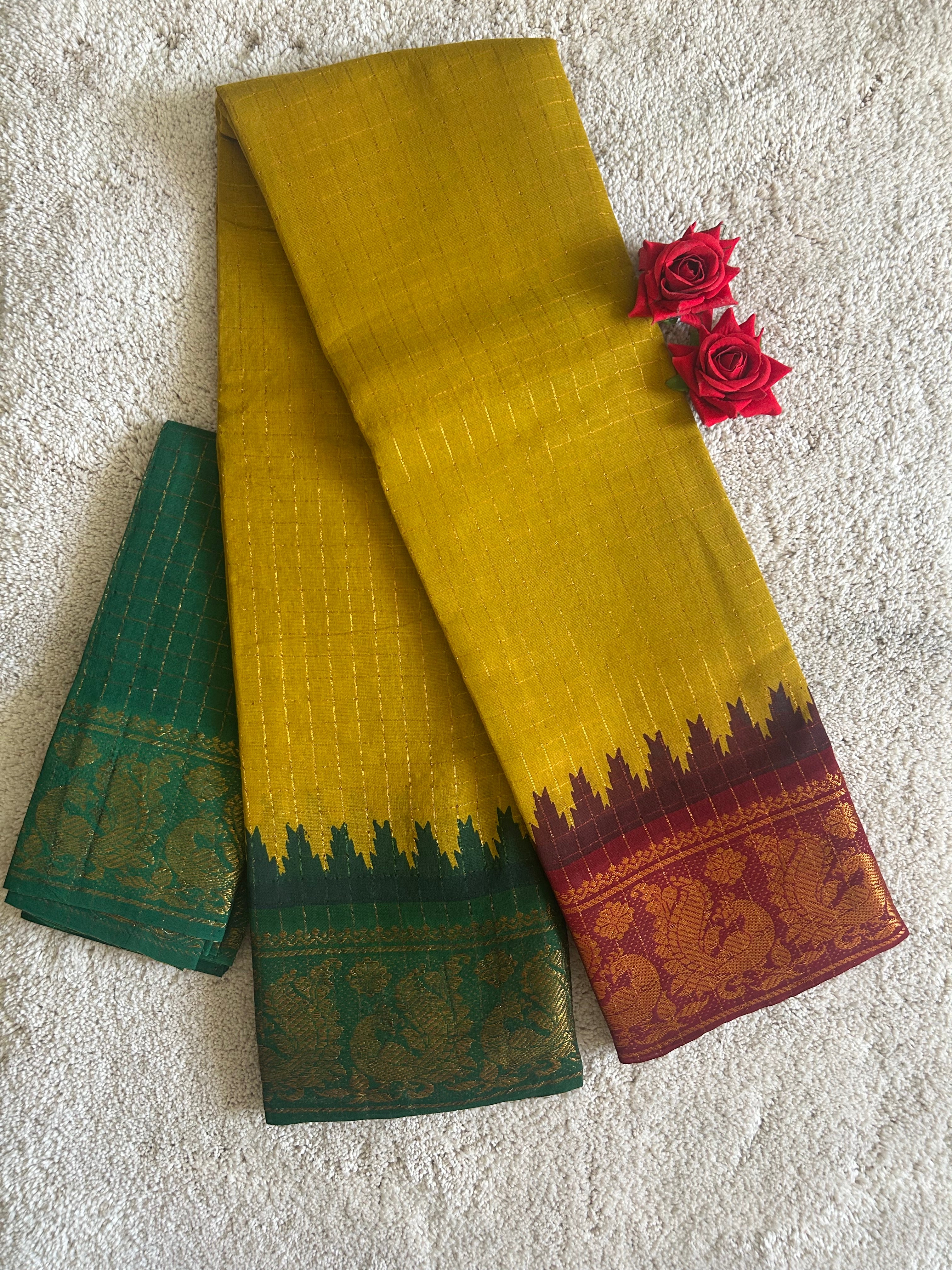 Sungudi Yellow Ganga Jamuna