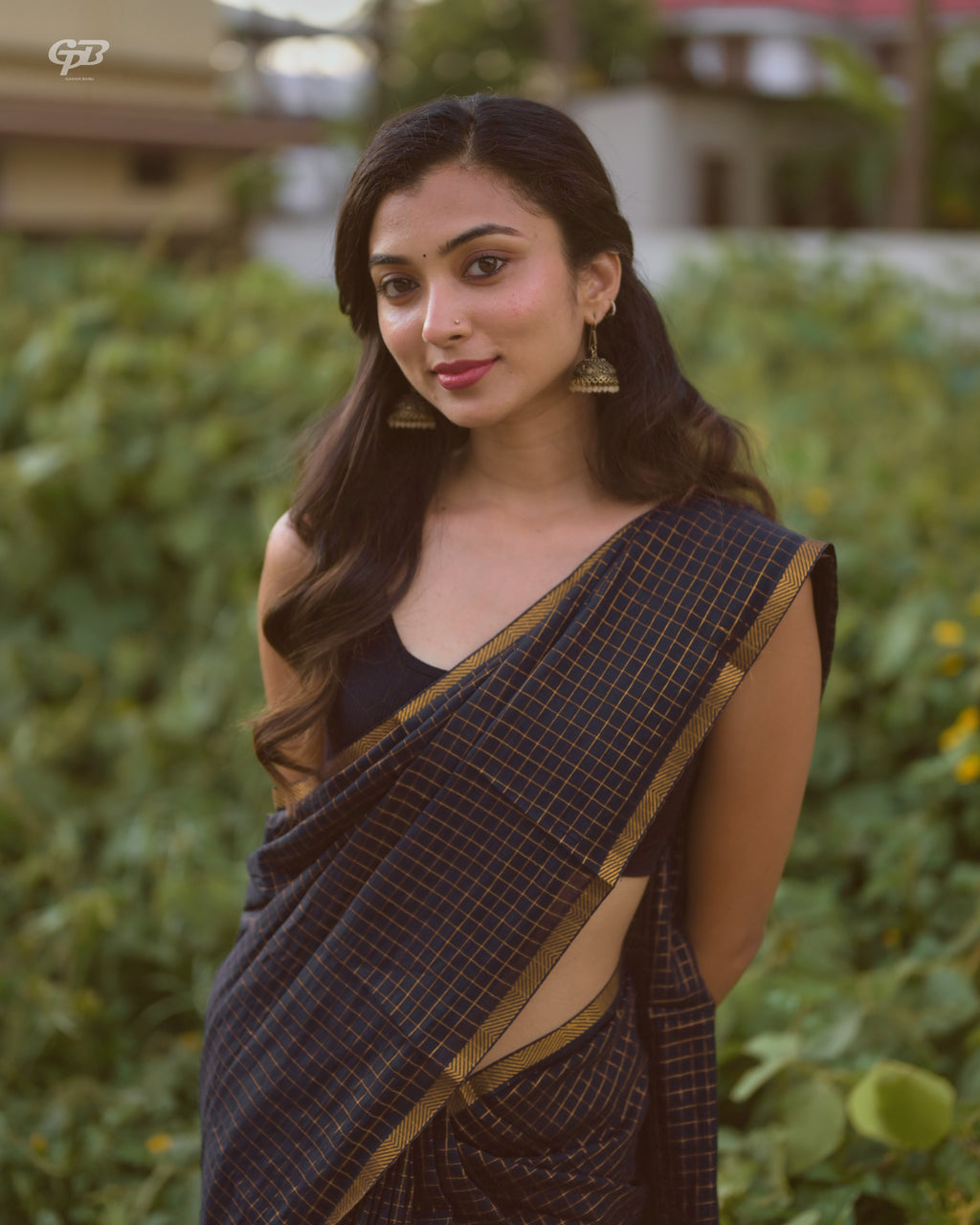 Sungudi Black Small Check