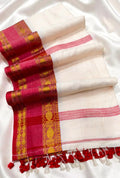 Kanchi Border soft cotton White