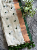 Mulcotton White Green Heart