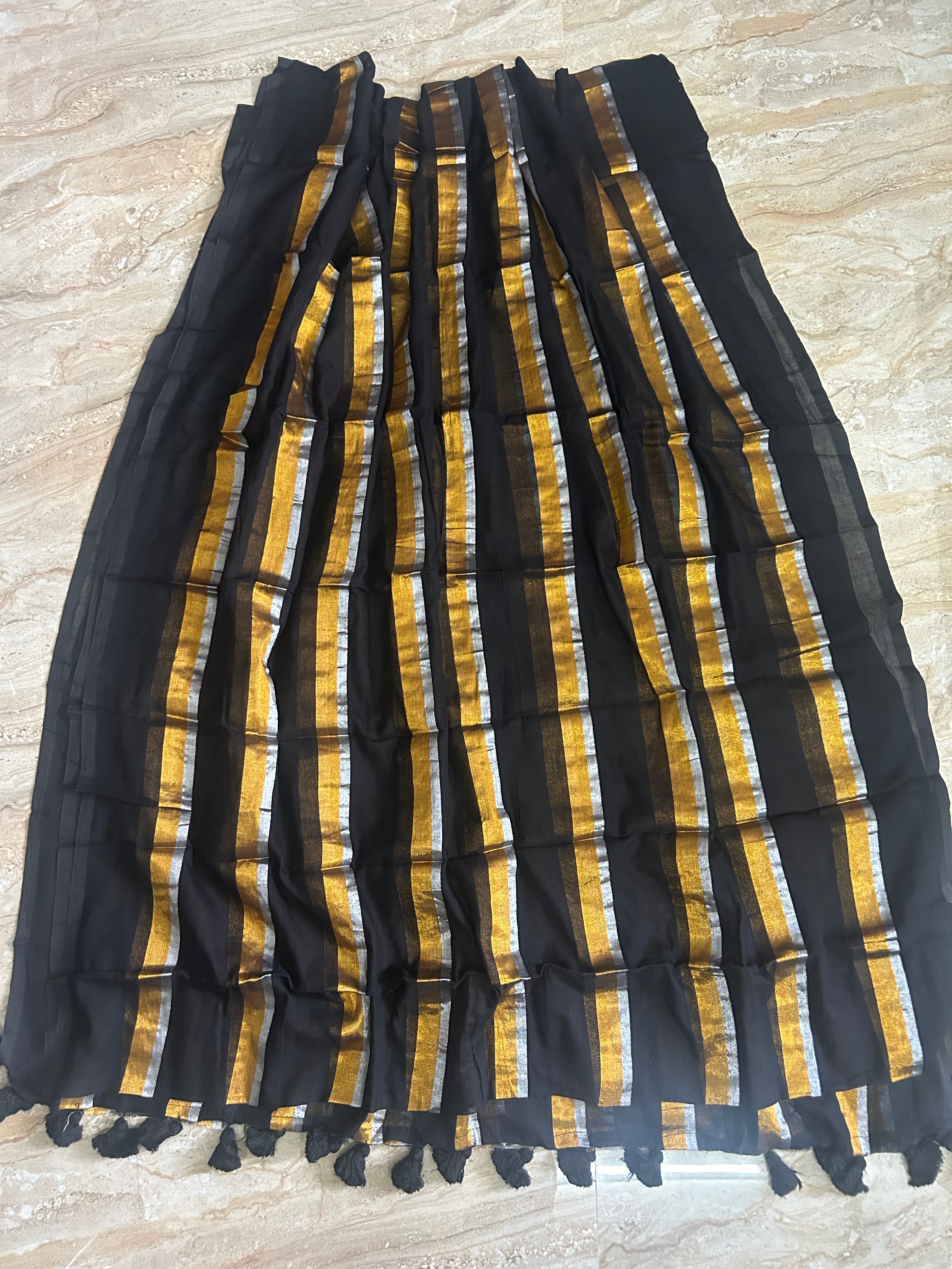 Mulcotton Stripes - Black Gold