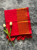 Red Kasavu Mulcotton