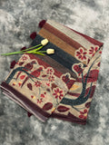 Chanderi French Knot Brown