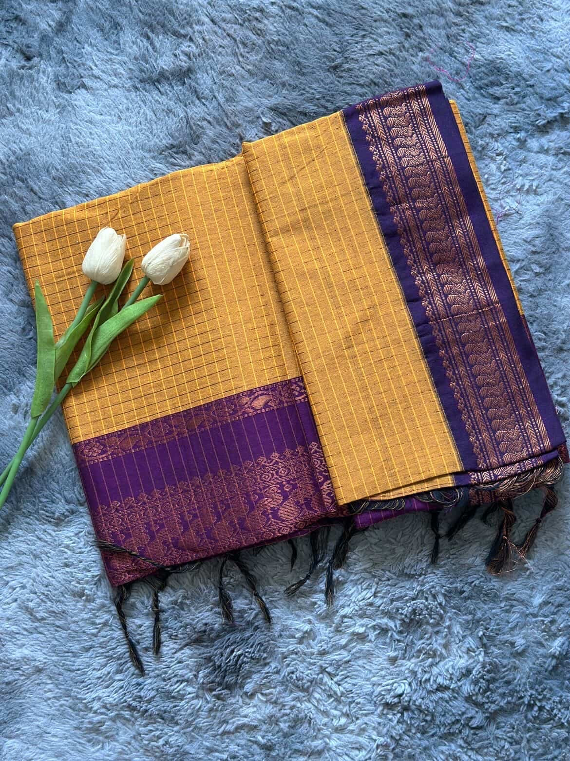Kalyani Yellow Purple