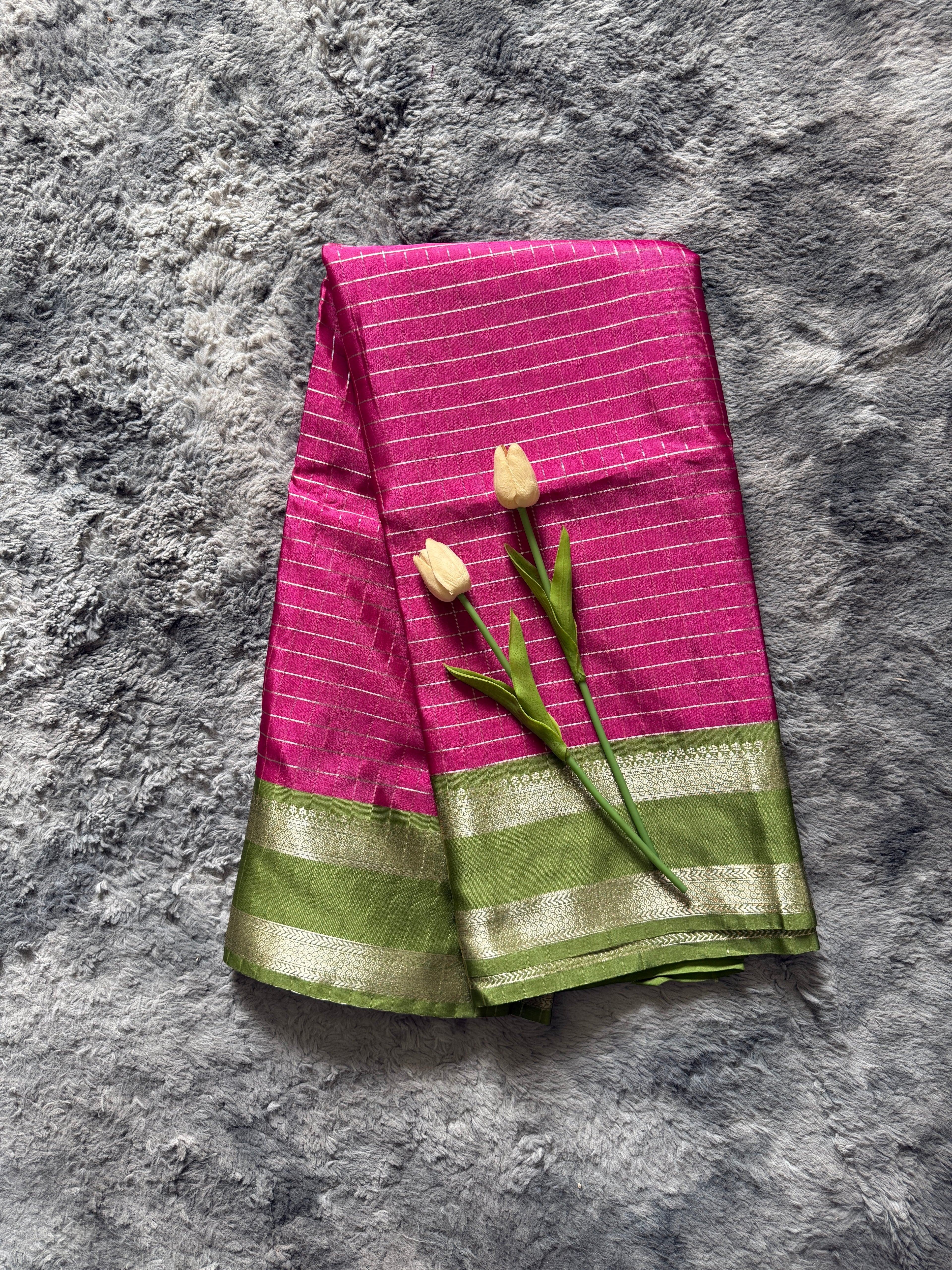 Semi Silk Pink Green