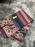 Chanderi French Knot Plum