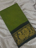 Sungudi Green Black Checks