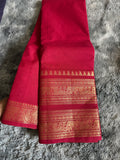 Kanchi Cotton Red Big border