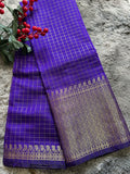 Semi Silk Purple Check
