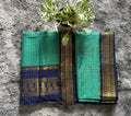 Kalyani Teal Blue and dark Blue