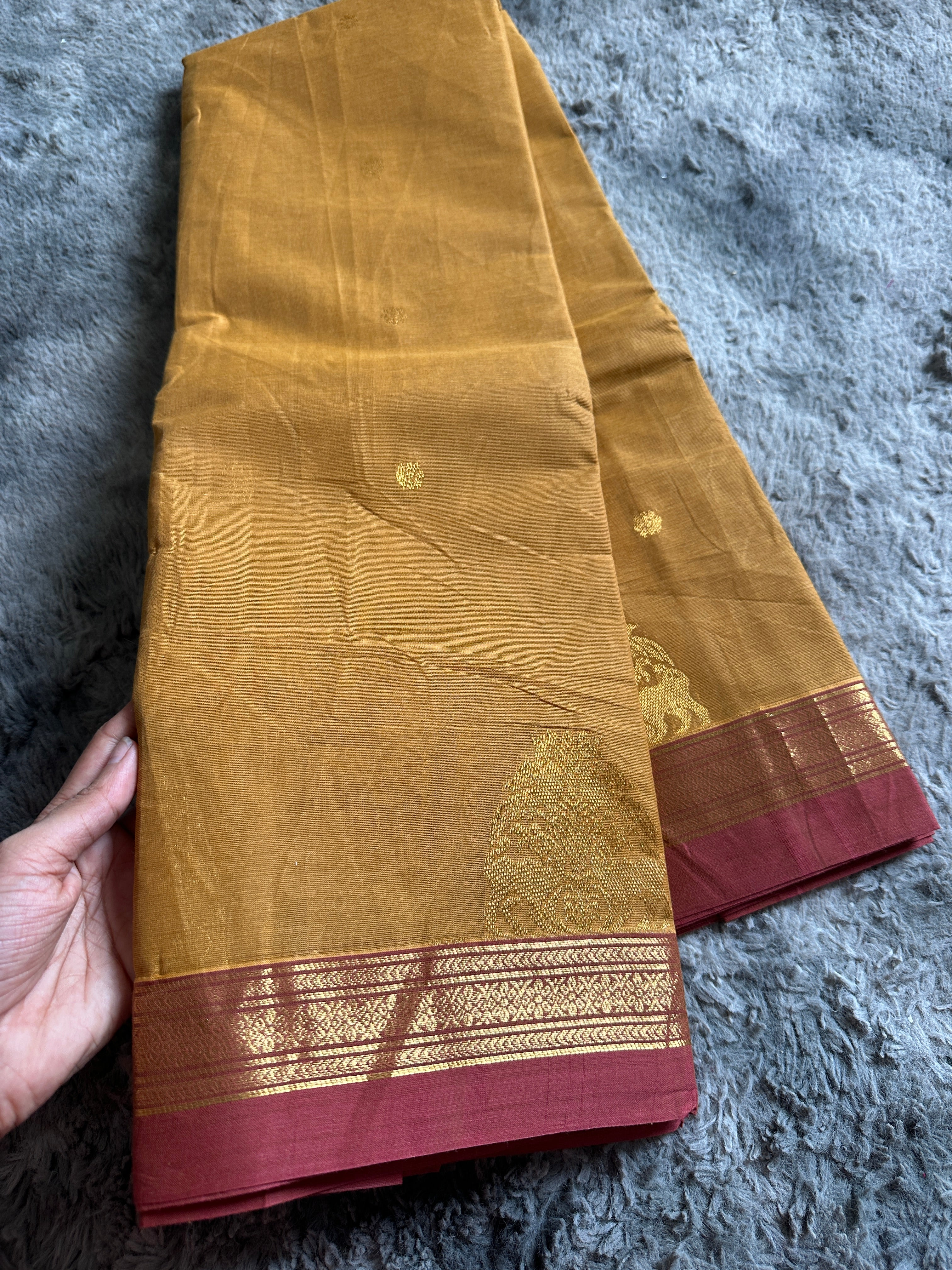 Premium Kanchi Cotton - Yellow