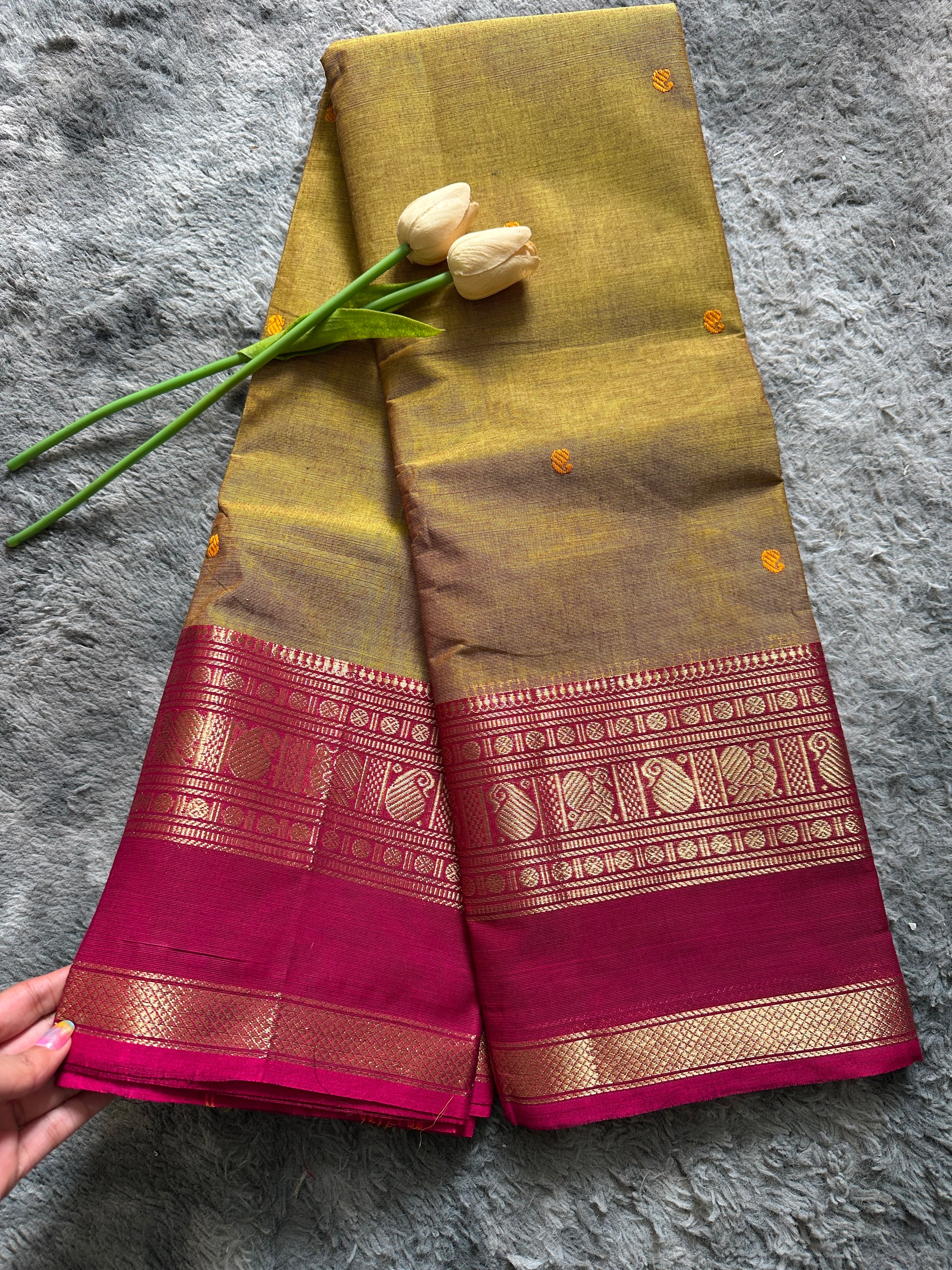 Mehandi Yellow Pink Buta