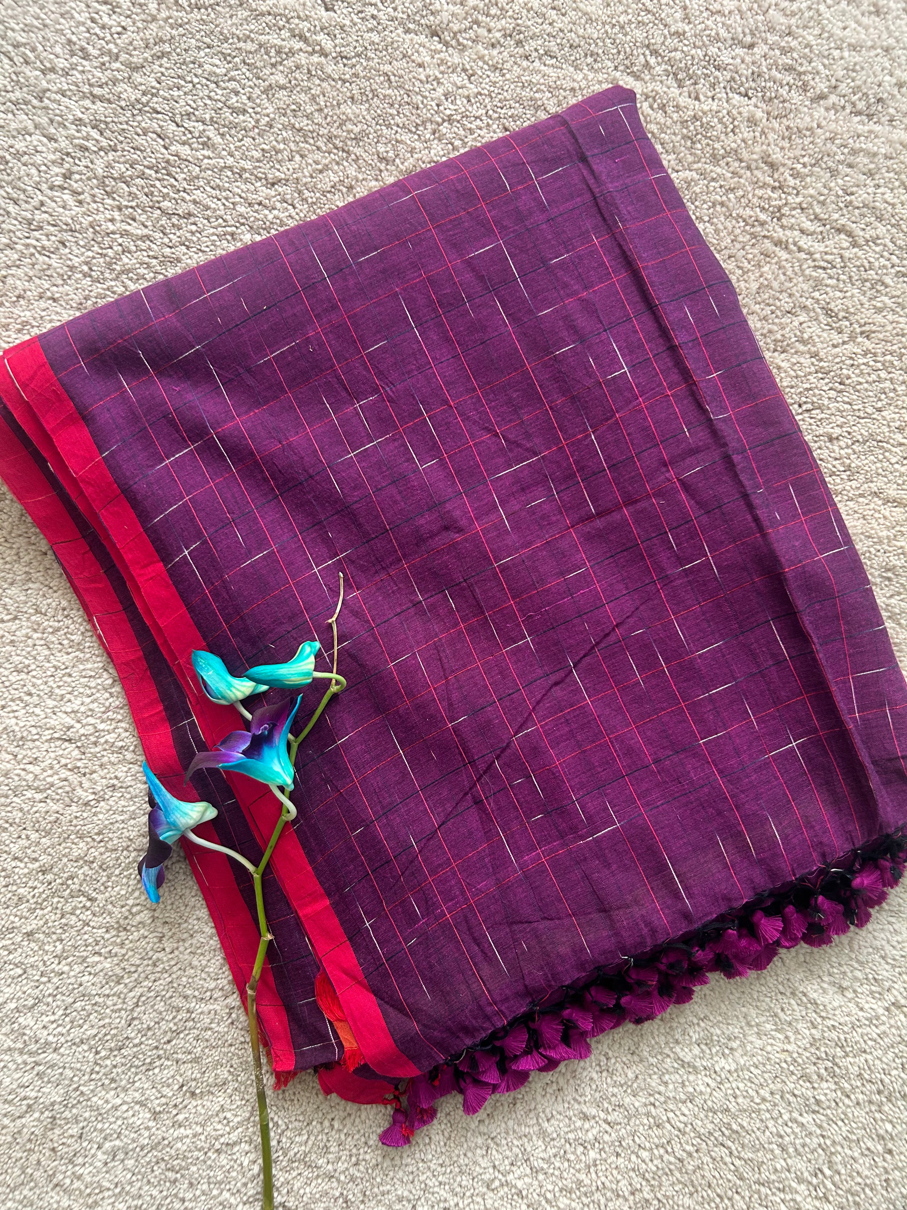 Vaadamalli Magenta Mulcotton LNS