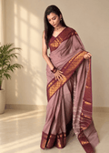 Brown with Maroon - ChaayamCo