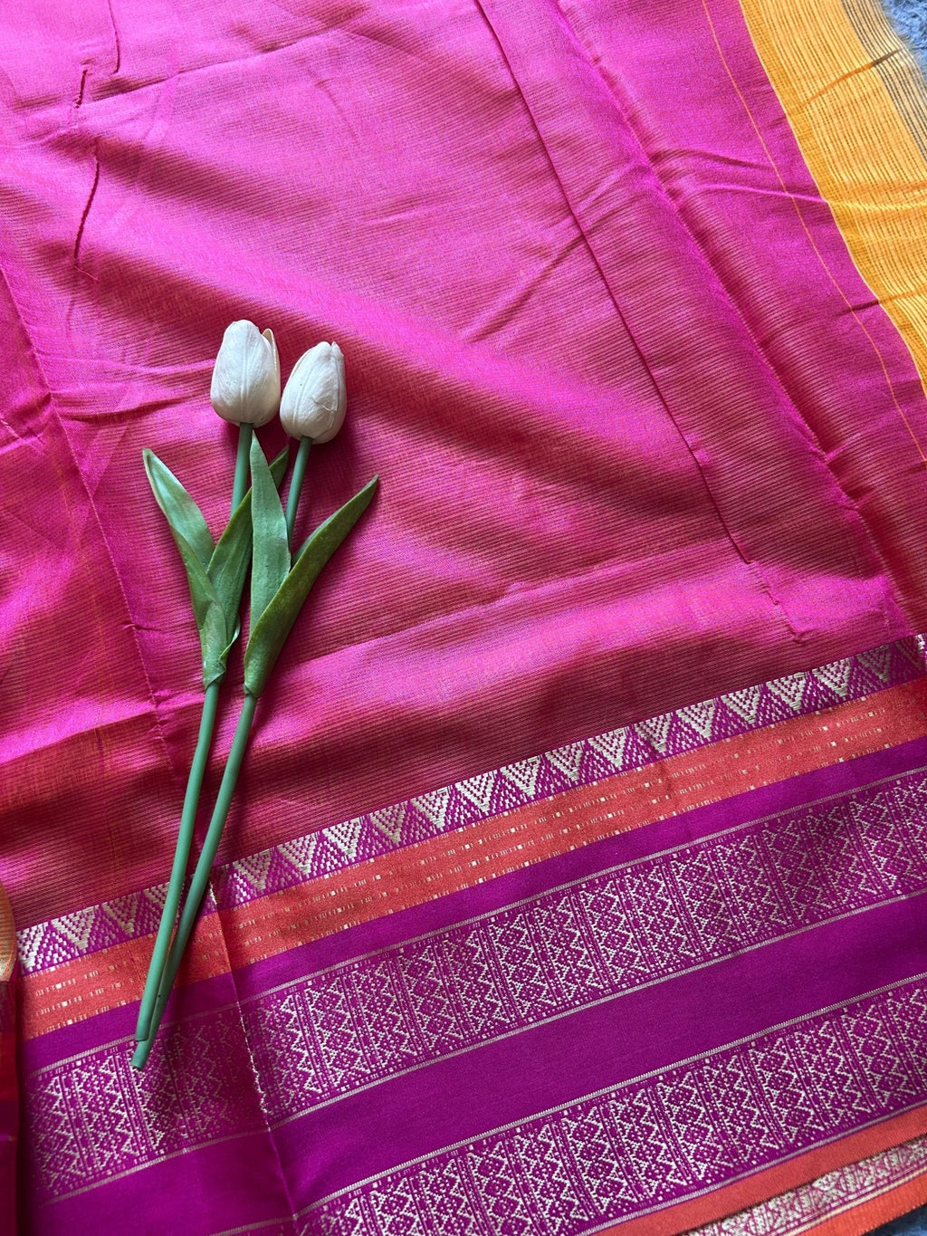 Kota Festive - Mango Yellow Pink - ChaayamCo