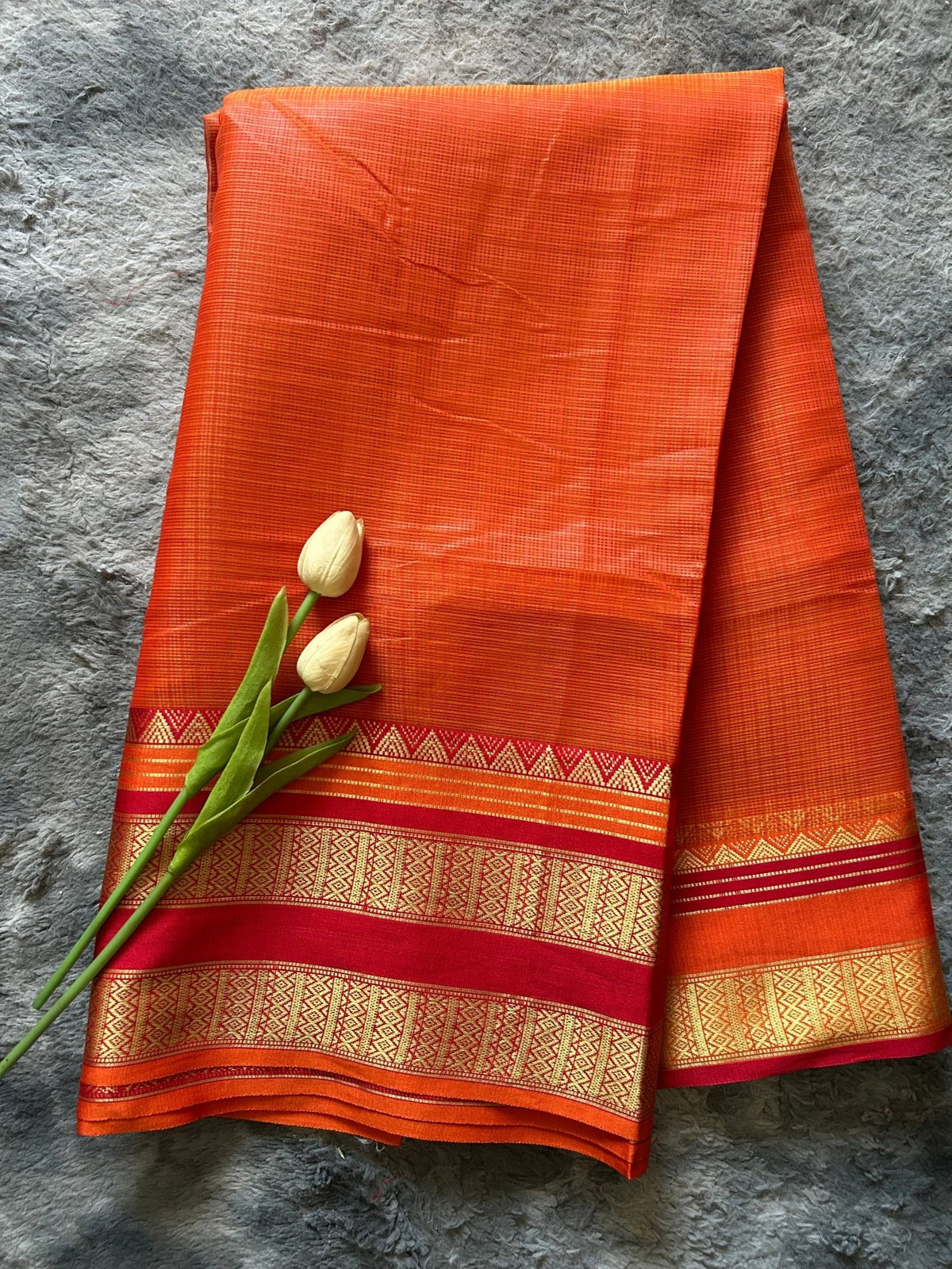 Kota Festive - Orange Red - ChaayamCo