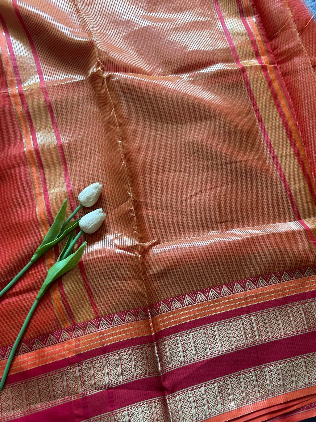 Kota Festive - Orange Red - ChaayamCo