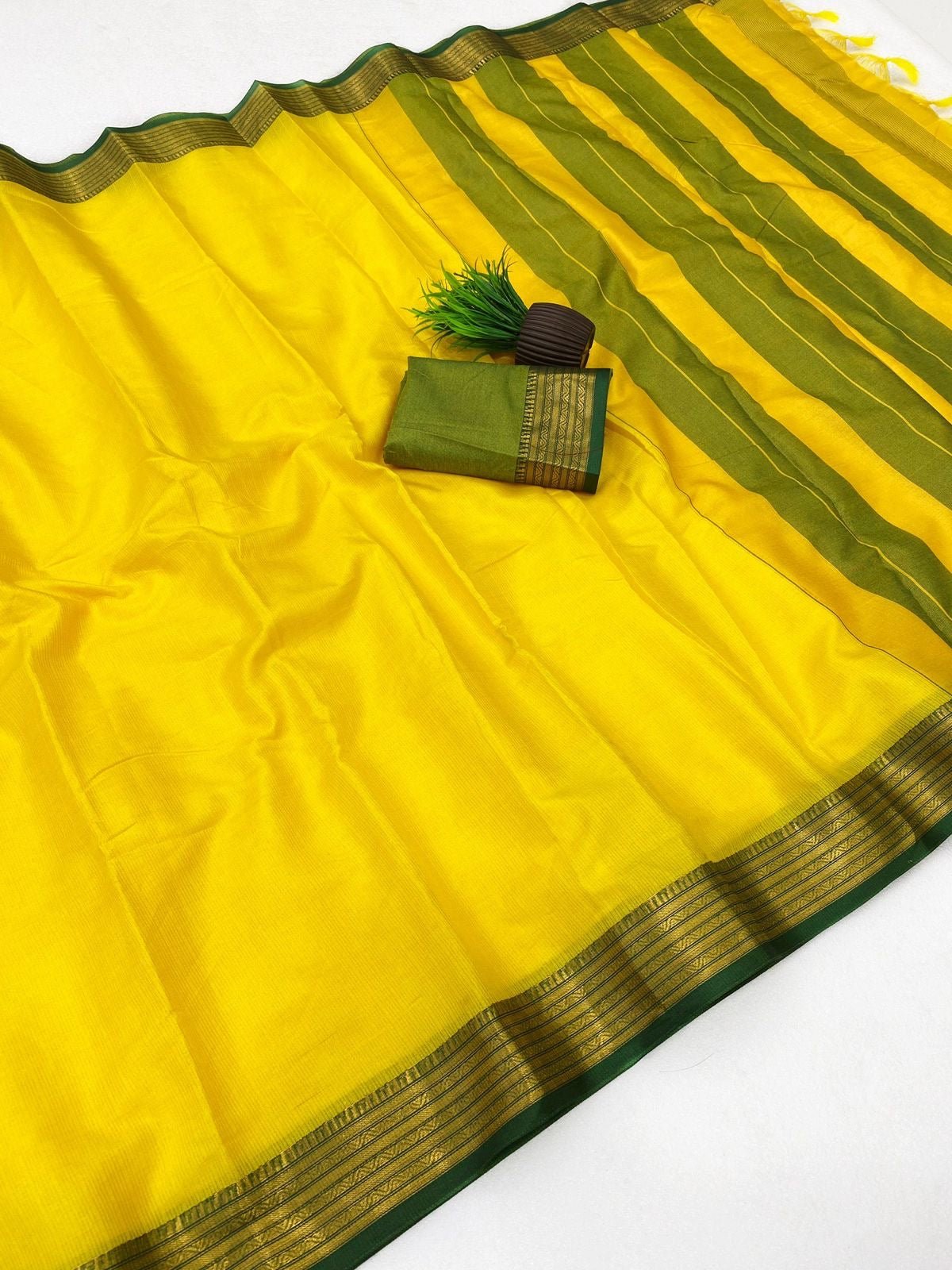 Kota Plain - Yellow Green - ChaayamCo
