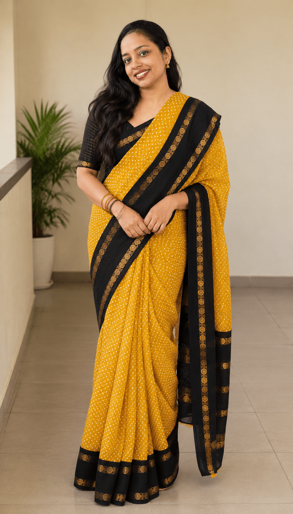 Mustard yellow and Black (AML) - ChaayamCo