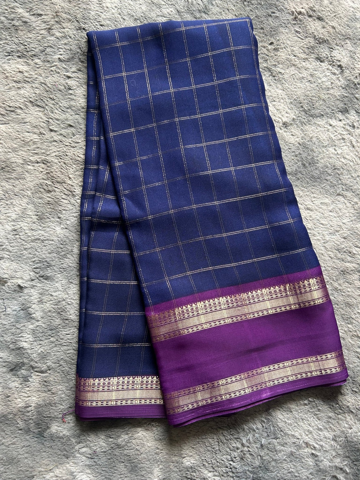 Mysore silk blue - ChaayamCo
