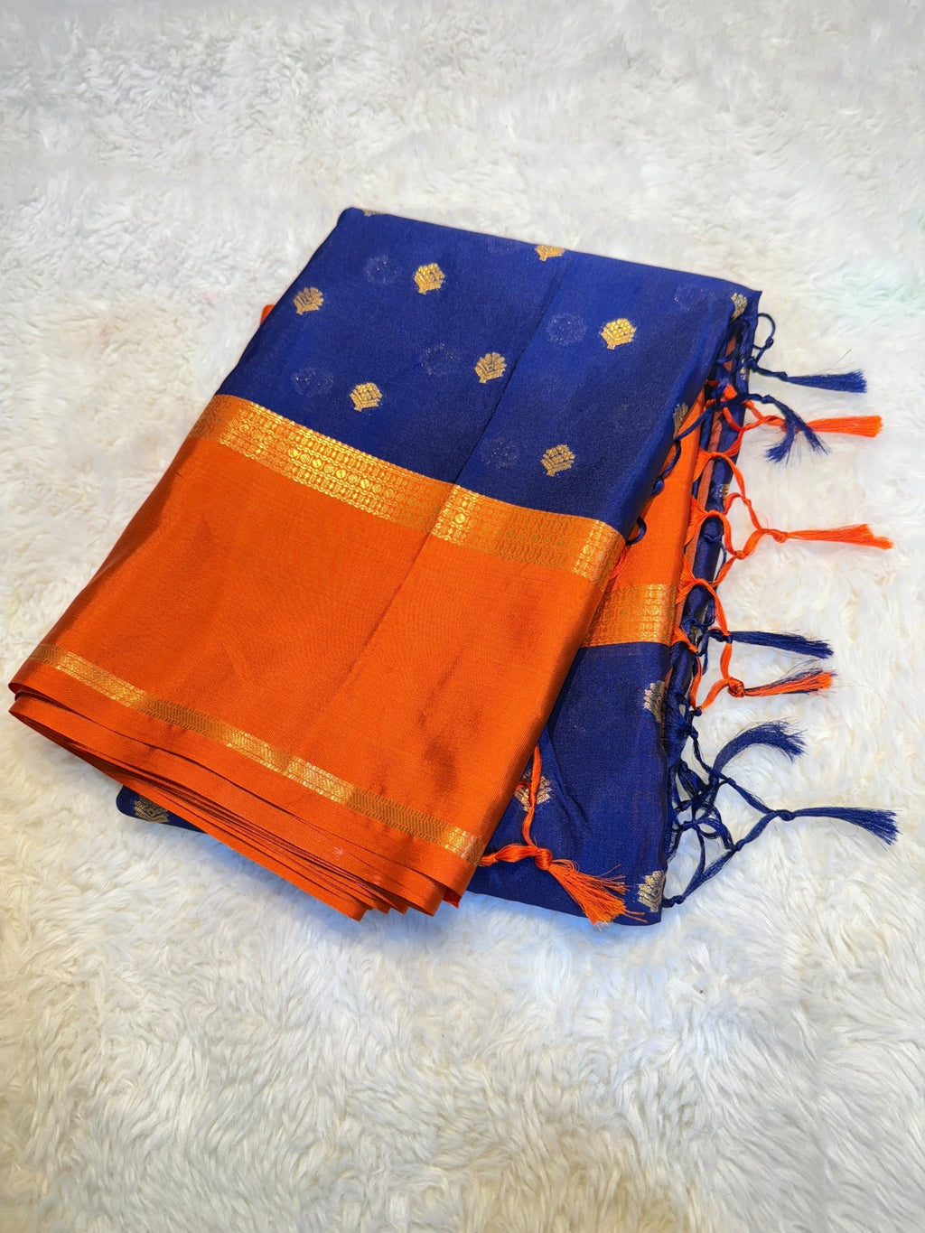 Navy Blue Orange - ChaayamCo